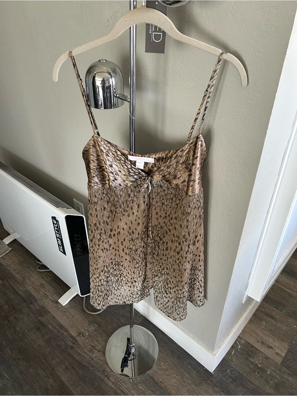 Victoria's Secret Brown Animal Print Satin Cami